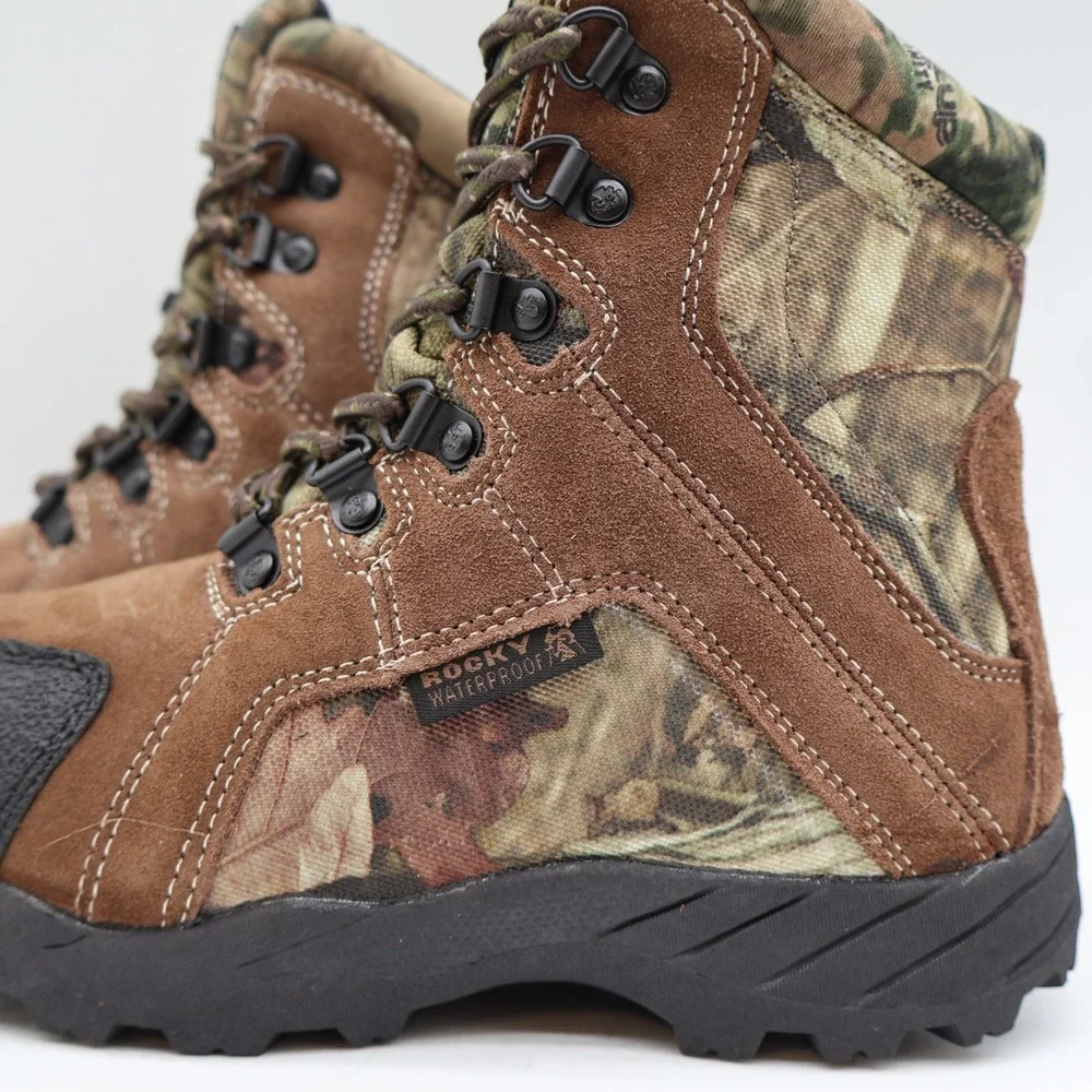Rocky Kids 1.5M Outdoor Hunting Boots Brown Camo 800g Thinsulate FQ0003710